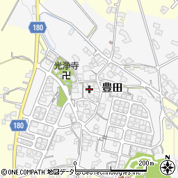 滋賀県蒲生郡日野町豊田192周辺の地図
