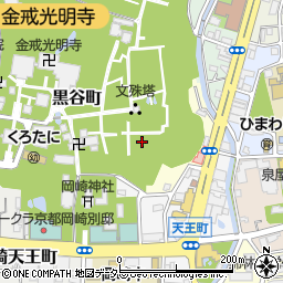 京都府京都市左京区黒谷町周辺の地図