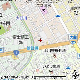 静岡県静岡市清水区西大曲町3-27周辺の地図