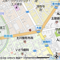 静岡県静岡市清水区西大曲町1-6周辺の地図