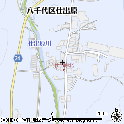 兵庫県多可郡多可町八千代区仕出原202周辺の地図