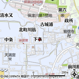 京都府亀岡市余部町下条31周辺の地図