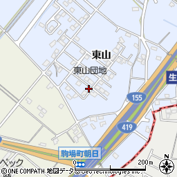愛知県豊田市生駒町東山139周辺の地図