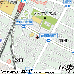 愛知県東海市大田町蟹田126周辺の地図