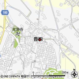 滋賀県蒲生郡日野町豊田周辺の地図