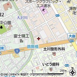 静岡県静岡市清水区西大曲町3-26周辺の地図