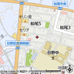 滋賀県蒲生郡日野町松尾5丁目60周辺の地図