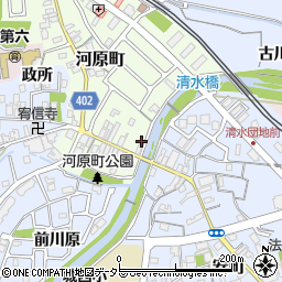 京都府亀岡市河原町3周辺の地図