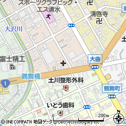 静岡県静岡市清水区西大曲町2-3周辺の地図