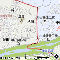 愛知県知立市逢妻町八幡周辺の地図