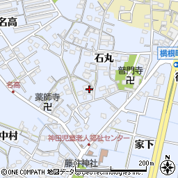 愛知県大府市横根町石丸35-4周辺の地図