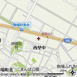 愛知県豊田市駒場町西埜中85周辺の地図