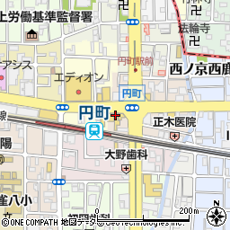 ローソンストア１００円町駅前店周辺の地図