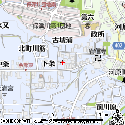 京都府亀岡市余部町下条50周辺の地図