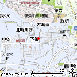 京都府亀岡市余部町下条44周辺の地図