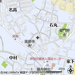 愛知県大府市横根町石丸38-1周辺の地図