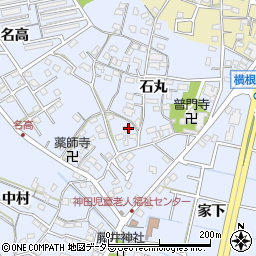 愛知県大府市横根町石丸35-1周辺の地図