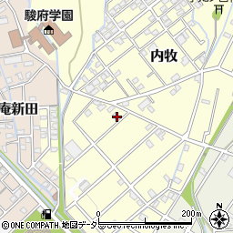 静岡県静岡市葵区内牧265周辺の地図