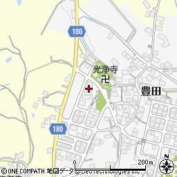 滋賀県蒲生郡日野町豊田266周辺の地図