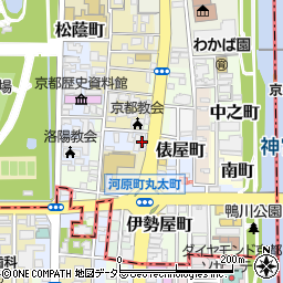 毎日新聞社京都支局周辺の地図