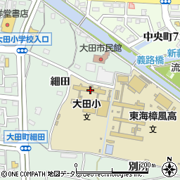 愛知県東海市大田町細田23周辺の地図