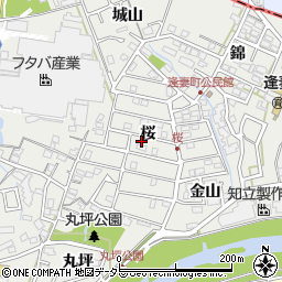 愛知県知立市逢妻町（桜）周辺の地図