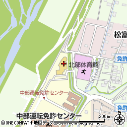 静岡市立北部図書館周辺の地図