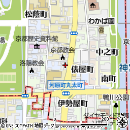 株式会社毎日新聞社　京都支局周辺の地図