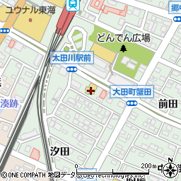 愛知県東海市大田町蟹田66周辺の地図