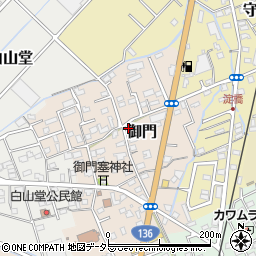 静岡県伊豆の国市御門12周辺の地図