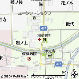 京都府亀岡市吉川町吉田岩ノ上周辺の地図