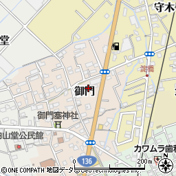 静岡県伊豆の国市御門70周辺の地図
