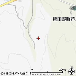 京都府亀岡市本梅町平松（車谷）周辺の地図