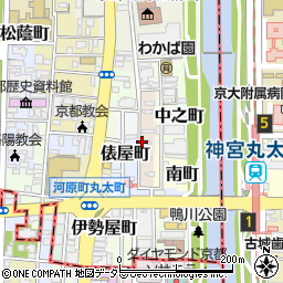 京都府京都市上京区真町周辺の地図