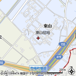 愛知県豊田市生駒町東山108周辺の地図