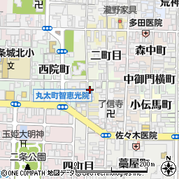 京都府京都市上京区北伊勢屋町728周辺の地図
