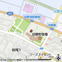 日野町役場　総務課情報管理担当周辺の地図