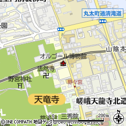 京都嵐山オルゴール博物館（ギド・リュージュ・ミュージアム）周辺の地図