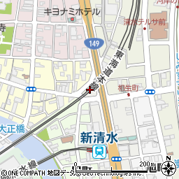 静岡県静岡市清水区相生町1周辺の地図