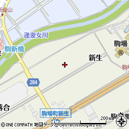 愛知県豊田市駒場町新生周辺の地図