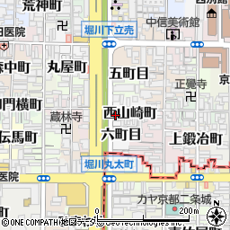 リソシエ御所西周辺の地図