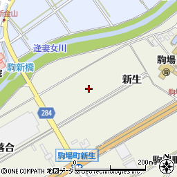 愛知県豊田市駒場町（新生）周辺の地図