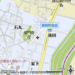 愛知県大府市横根町後田17周辺の地図