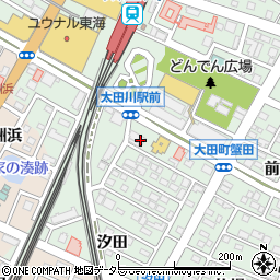 愛知県東海市大田町蟹田67周辺の地図