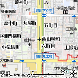 堀川通周辺の地図