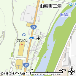 兵庫県宍粟市山崎町三津252周辺の地図