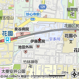 京都府京都市右京区太秦安井小山町1周辺の地図