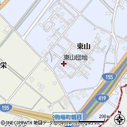 愛知県豊田市生駒町東山131周辺の地図