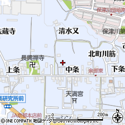 京都府亀岡市余部町北町川筋周辺の地図