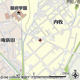 静岡県静岡市葵区内牧266周辺の地図